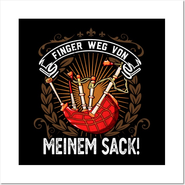 Finger Weg Von Meinem Dudelsack Männer Wall Art by Foxxy Merch